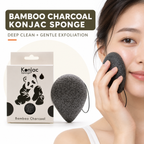 Konjac Sponge - Bamboo Charcoal - Anti-bacterial