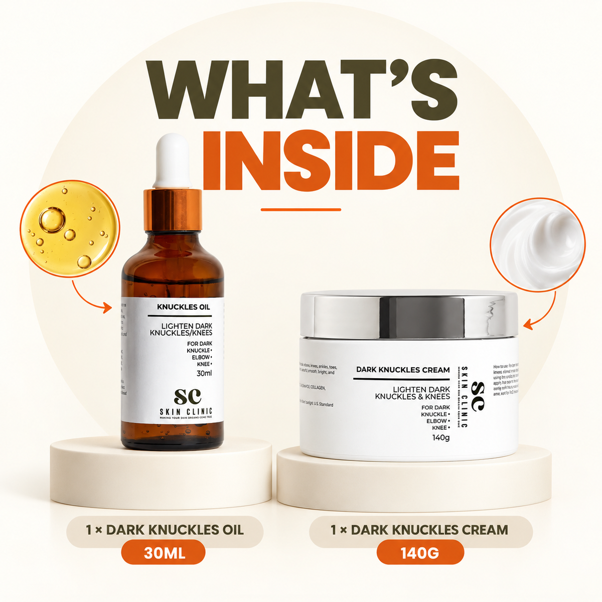 1 Knuckle Oil & 1 AM Knuckle Cream
