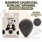 Konjac Sponge - Bamboo Charcoal - Anti-bacterial