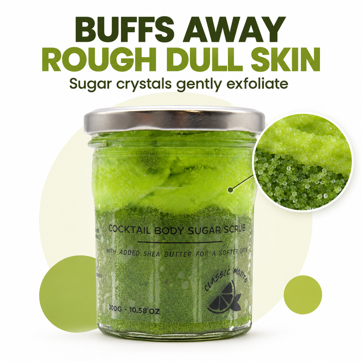 Fragranced Sugar Body Scrub - Classic Mojito 300g