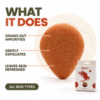 Konjac Sponge - Red Clay - Rejuvenating