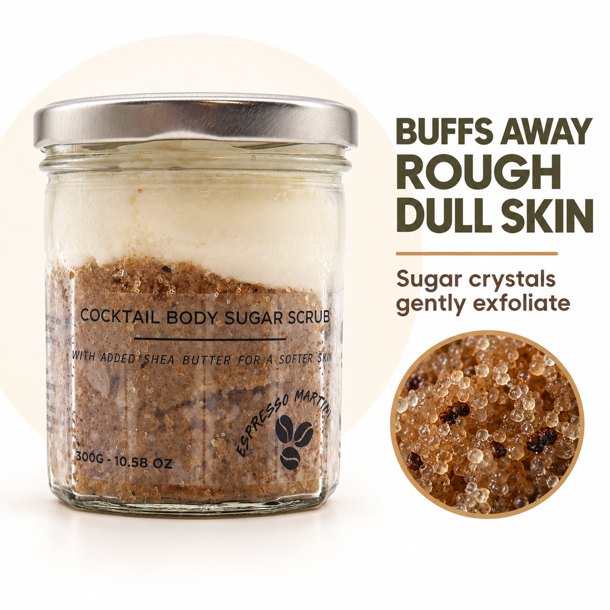 Fragranced Sugar Body Scrub - Espresso Martini 300g