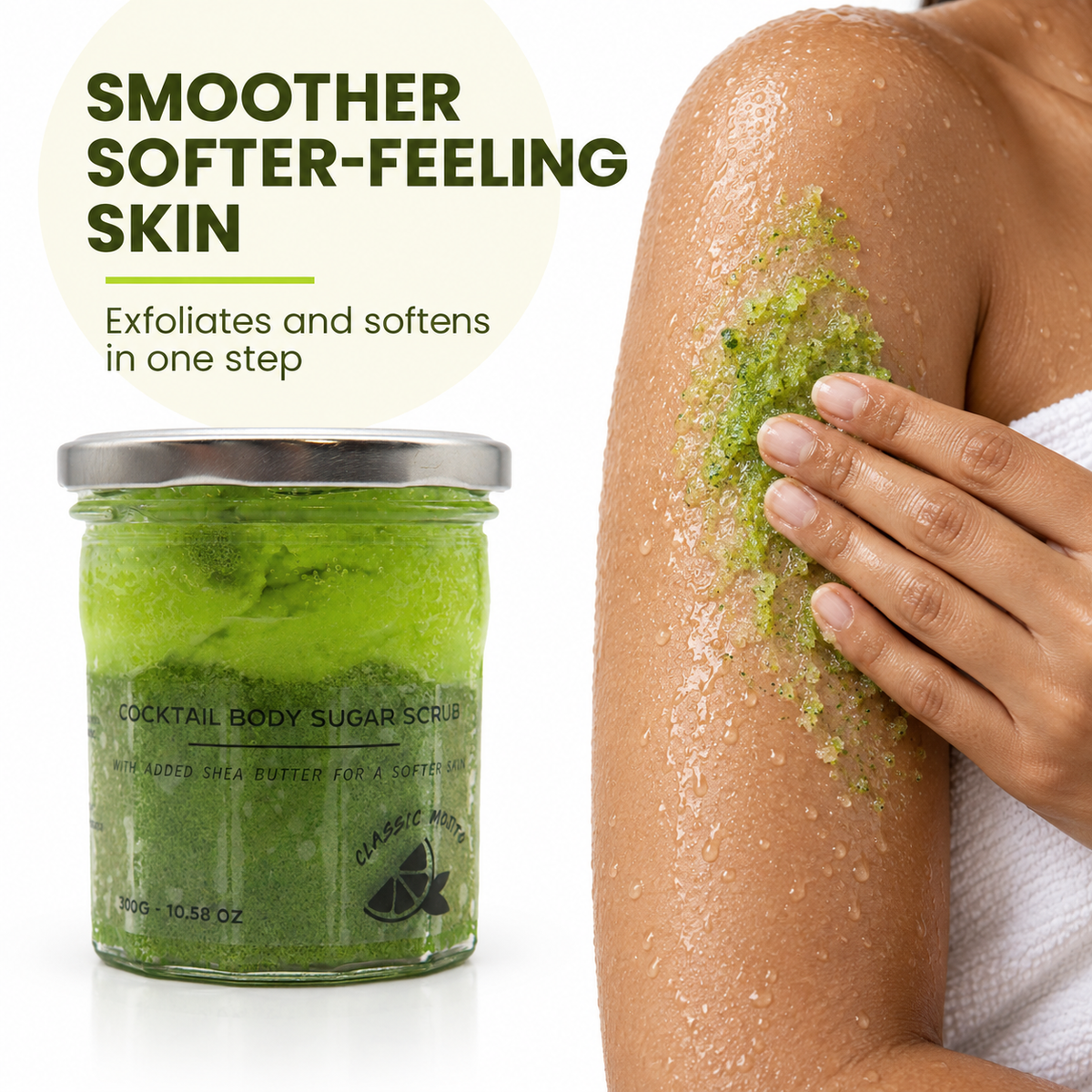 Fragranced Sugar Body Scrub - Classic Mojito 300g