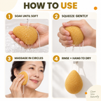 Konjac Sponge - Turmeric - Anti-wrinkle