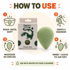 Konjac Sponge - Green Tea - Protective