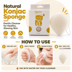 Esponja Konjac - Natural - Piel sensible