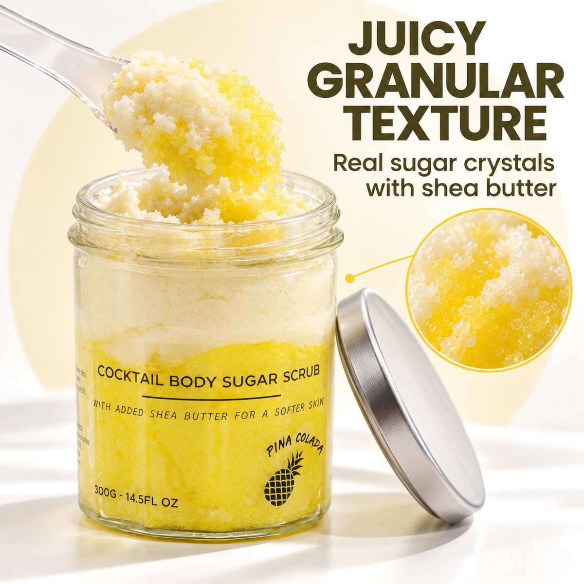 Fragranced Sugar Body Scrub - Pinacolada 300g