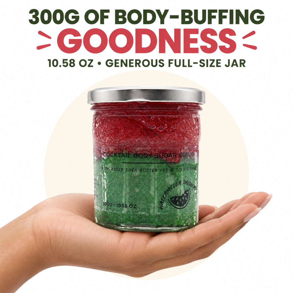 Exfoliante corporal de azúcar perfumado - Watermelon Daiquiri 300 g