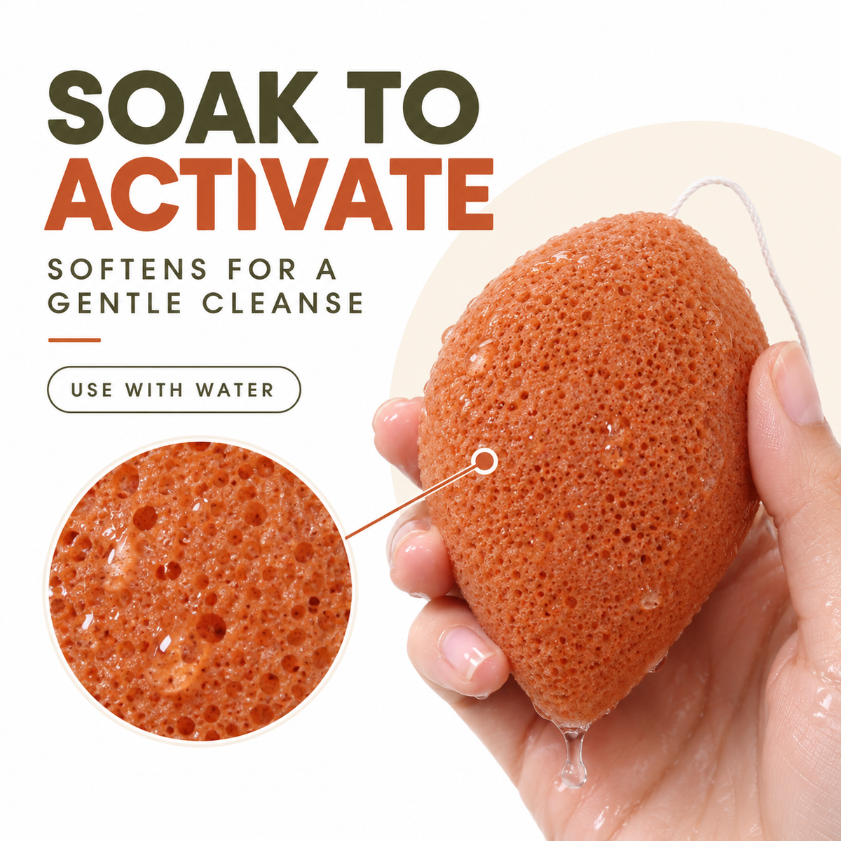 Konjac Sponge - Red Clay - Rejuvenating