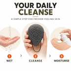 Konjac Sponge - Bamboo Charcoal - Anti-bacterial