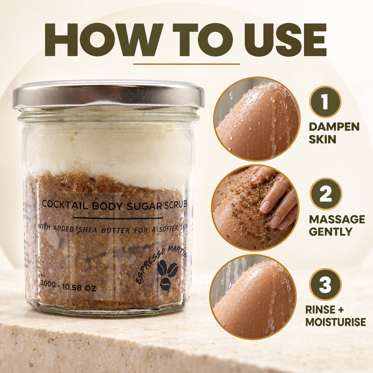 Fragranced Sugar Body Scrub - Espresso Martini 300g