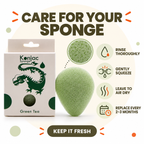 Konjac Sponge - Green Tea - Protective