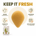 Konjac Sponge - Turmeric - Anti-wrinkle