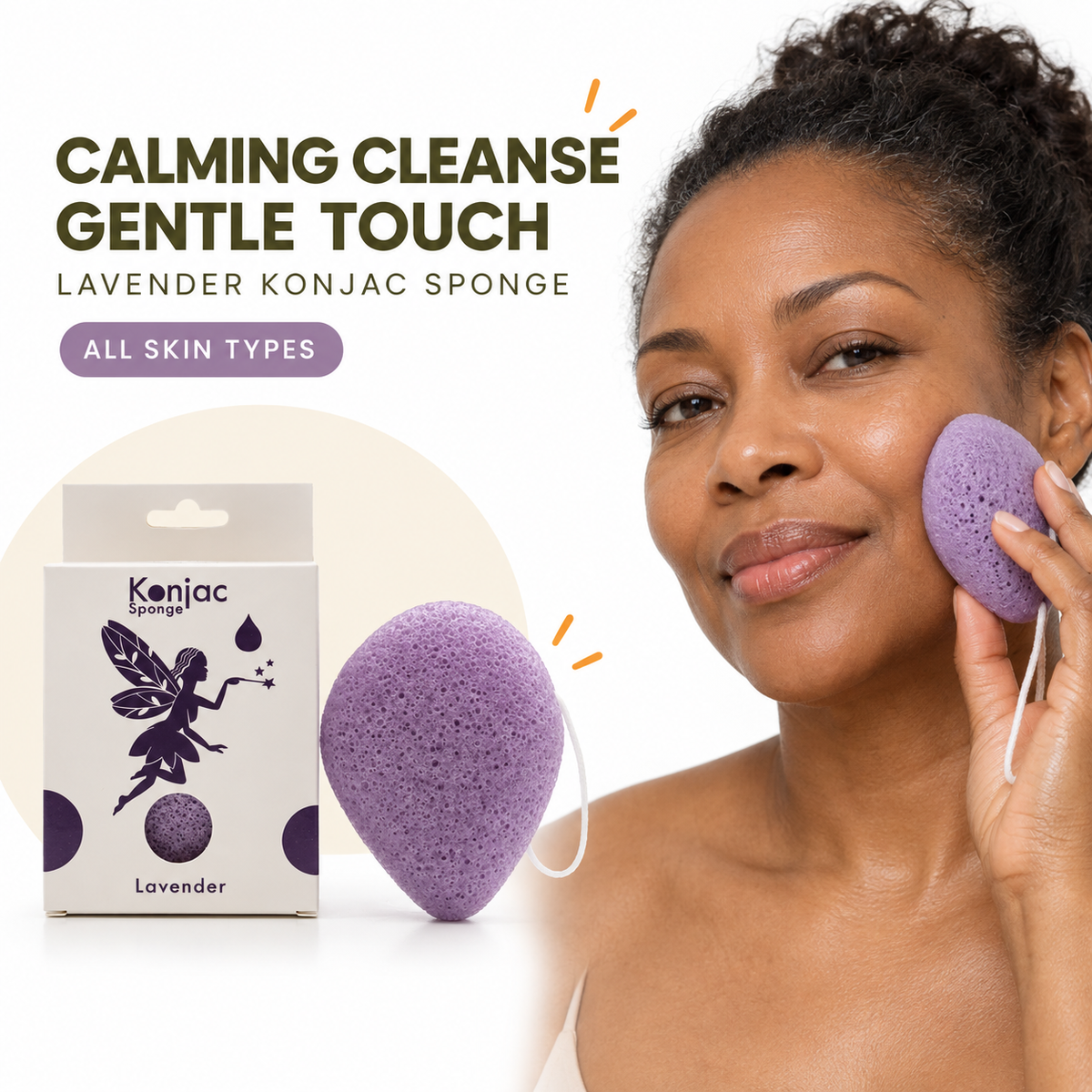 Konjac Sponge - Lavender - Calming