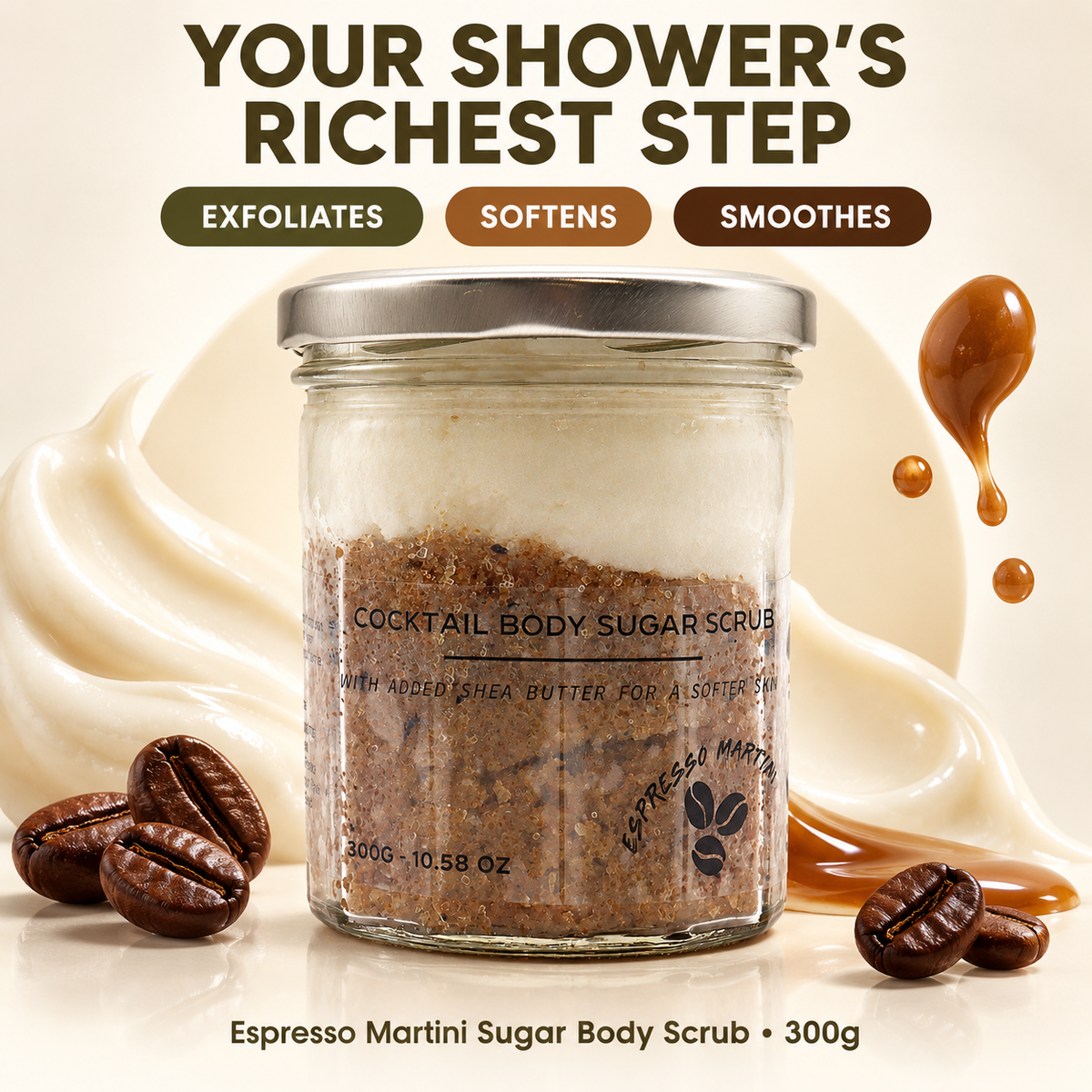 Fragranced Sugar Body Scrub - Espresso Martini 300g