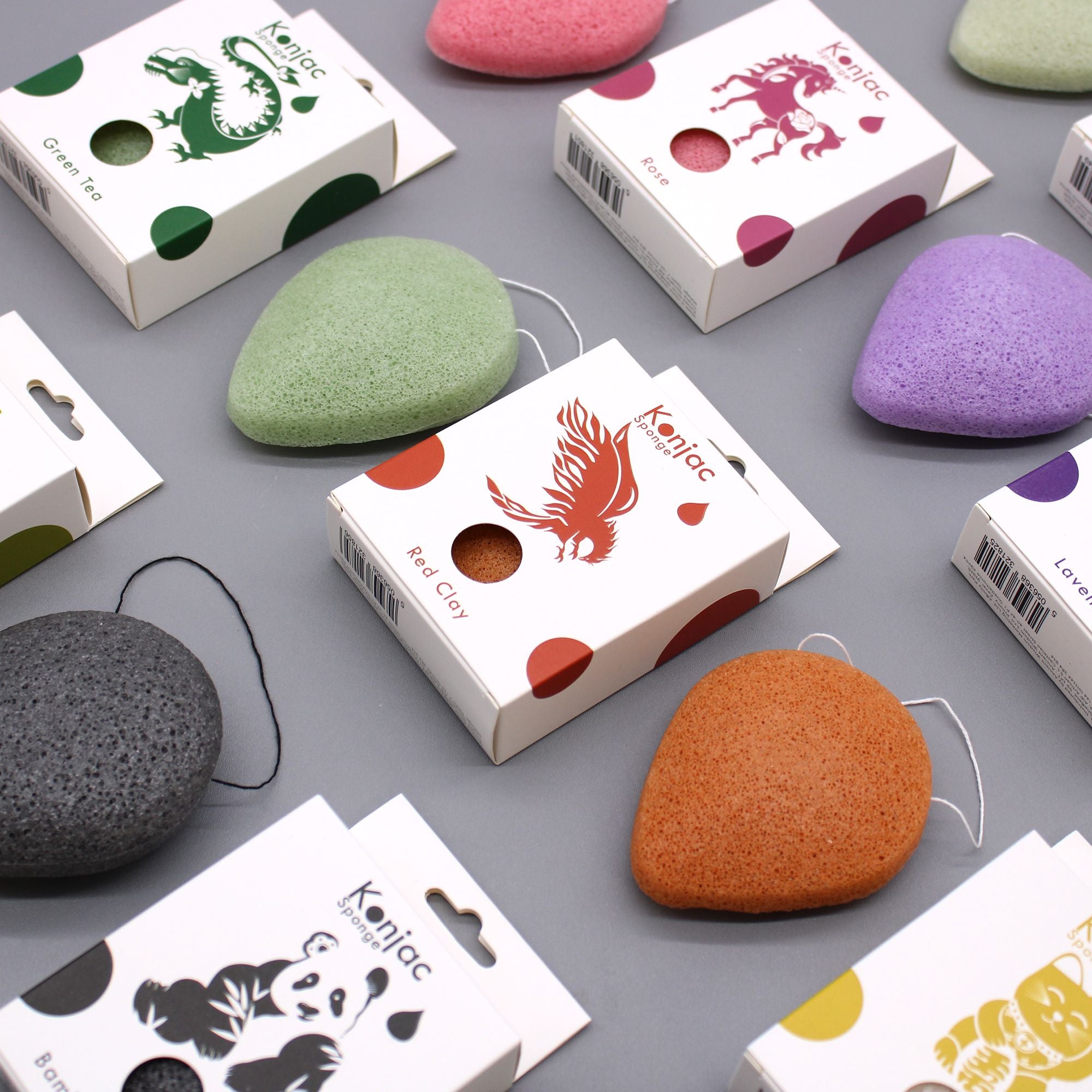 Konjac Sponge - Bamboo Charcoal - Anti-bacterial